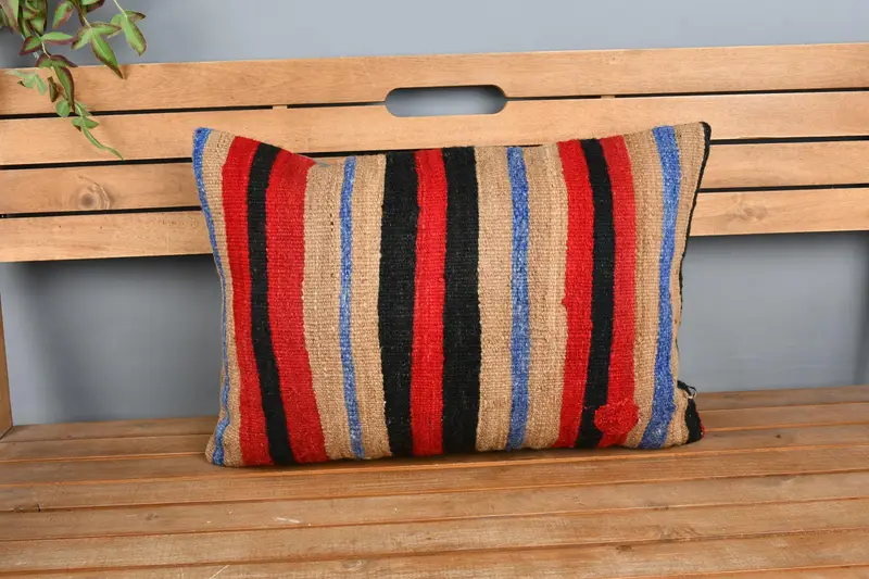 Turkish Pillow, Gift Pillow, 16x24 Yellow Pillow Case, Sofa Pillow Cover, Ethnic Pillow Cover Cushion Cover, Cushion Case, Kilim Cushion Sham - 6