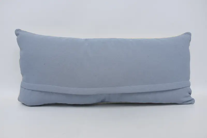 Boho Pillow Sham Cover, Neutral Pillow, Armchair Pillow Case, 16x36 White Pillow Sham, Vintage Pillow, Kilim Pillow Cover, Pillow Sham - 6