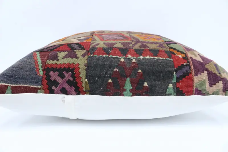 Turkish Pillow, Boho Pillow, Armchair Cushion Cover, 28x28 Orange Pillow Sham, Car Pillow Sham, Pillow for Sofa, Pillow, Bolster Cushion - 5