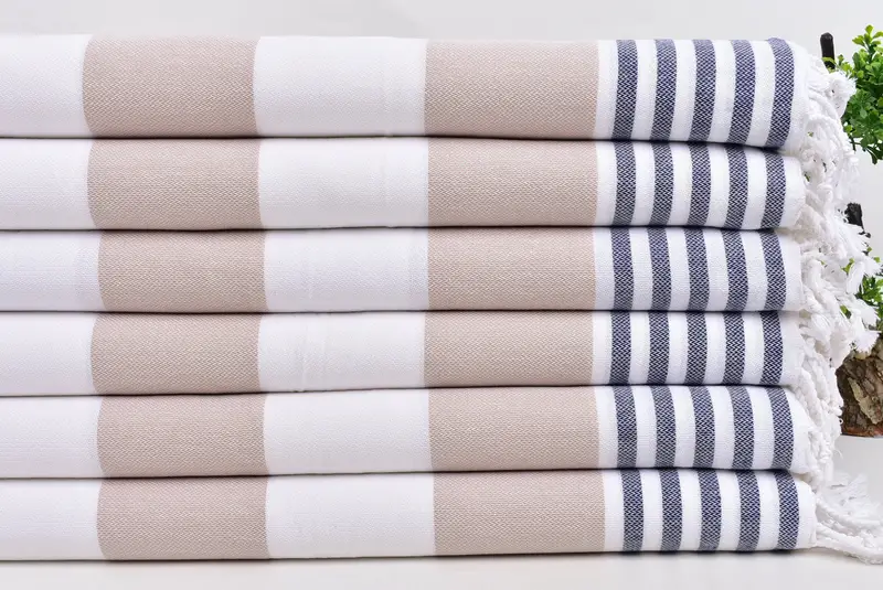 Bachelorette hediyeleri, 40x24 pamuklu çizgili havlu, kişiselleştirilmiş hediye, Türk çay havlu, kişiselleştirilmiş ev hediyesi düğünü, monogramlı el havlu - 3
