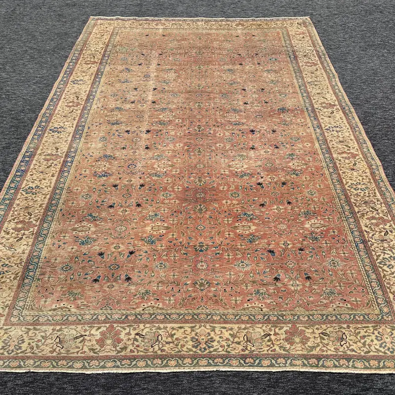 オレンジ & ブルー カモフラージュ ラグ、5.2x9.5 フィート シックな装飾