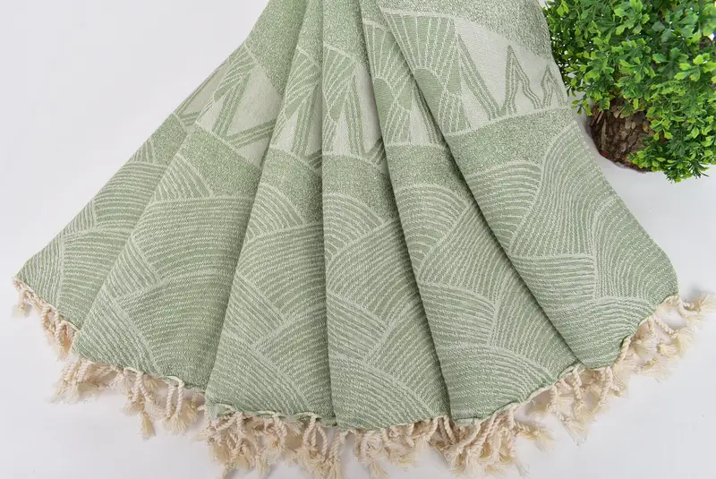 Monogram mutfak havlu, erkek arkadaş hediyesi, onun için hediye, monogramlı el havlu, aile hediyesi, 36x18 pamuklu çizgili tasarım havlu, monogram el havlu - 5