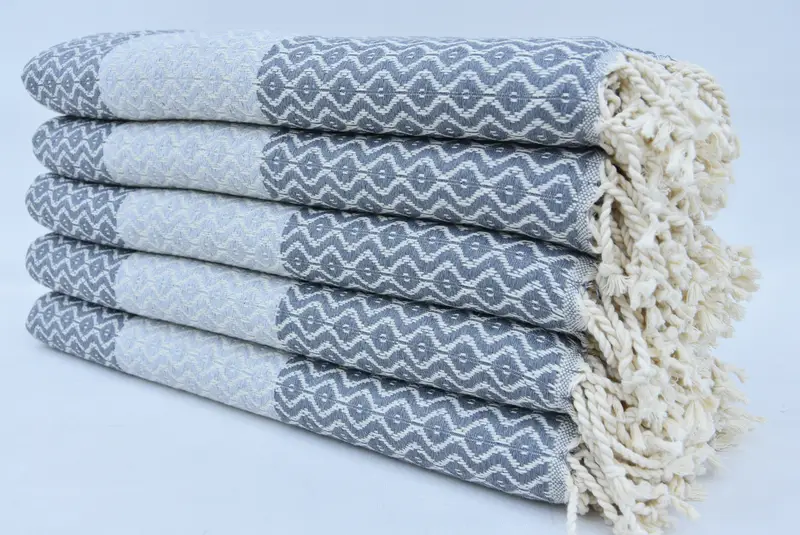 Personalized Wedding Gift, Soft towel, 70x40 Cotton Striped Towel, Turkish Beach Towel Monogram, Bachelor Towel, Bridesmaid Favors, Custom Towel - 1