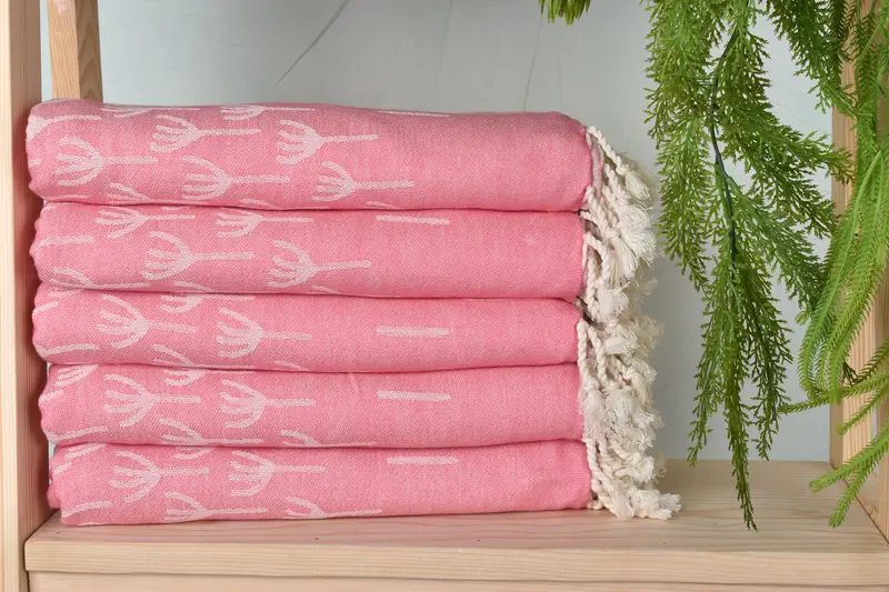 68x40 Cotton Mountain Design Towel, Turkish beach towel, Summer Gift, Personalised Gift, Sand-resistant Turkish towel for travel, Fouta towel - 3