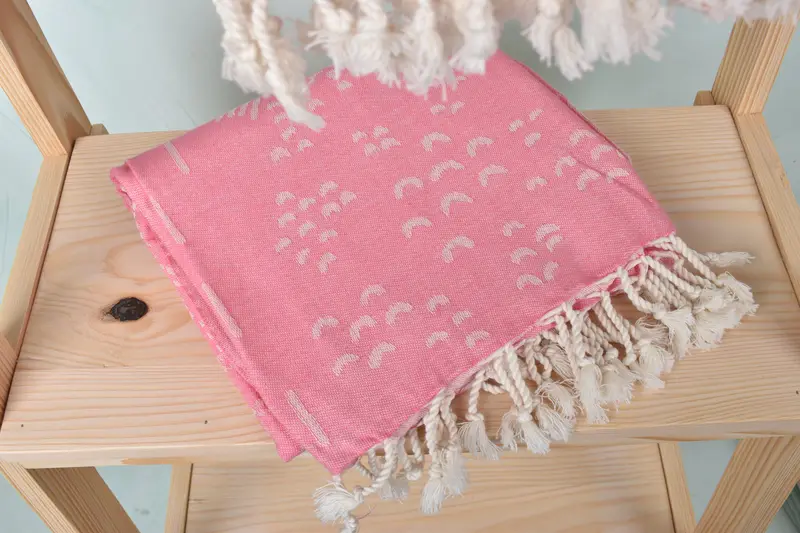 68x40 Cotton Mountain Design Towel, Turkish beach towel, Summer Gift, Personalised Gift, Sand-resistant Turkish towel for travel, Fouta towel - 6