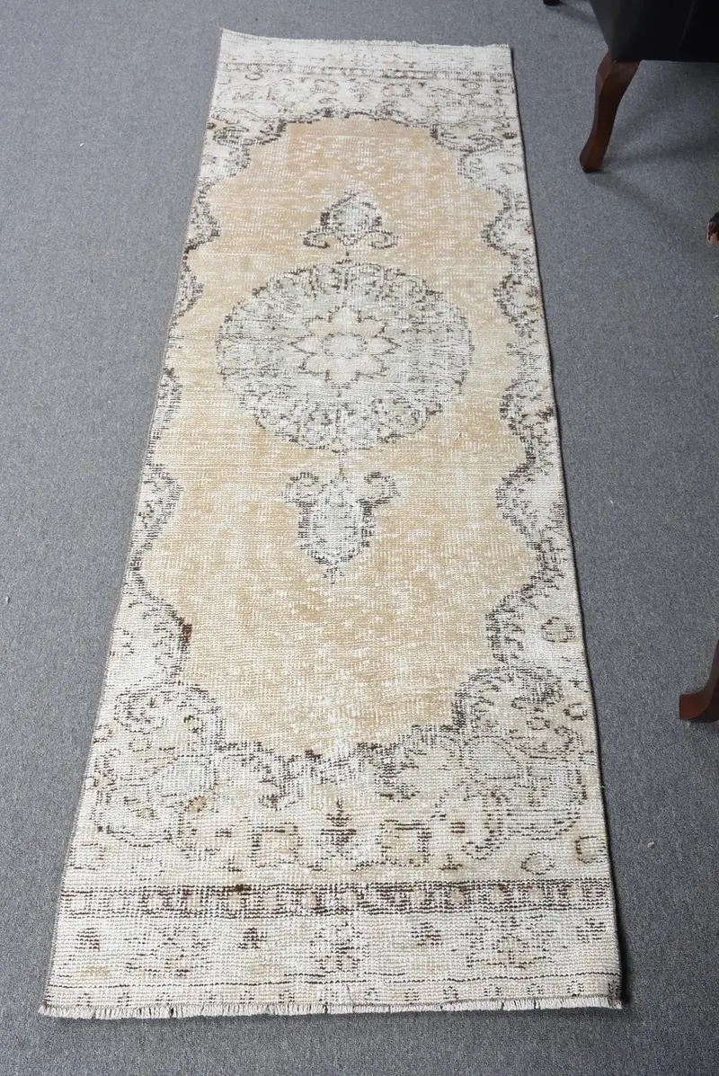 Alfombra Camuflaje Marrón Hecha A Mano, 2,4x7,1ft Chic Decor