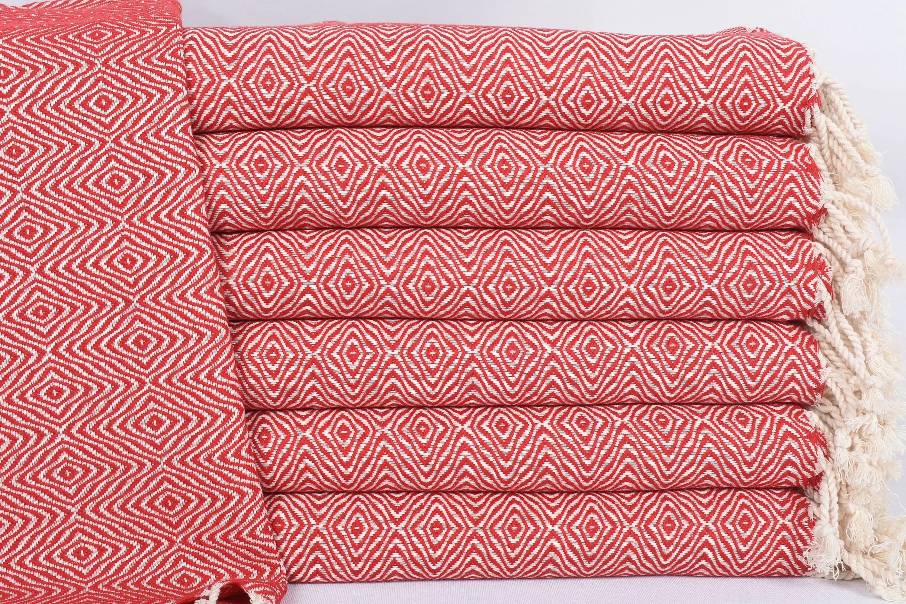 Dish Towel Embroidery Designs Red Diamond, Kitchen & Tea Towel, 18x36 Inches - 1