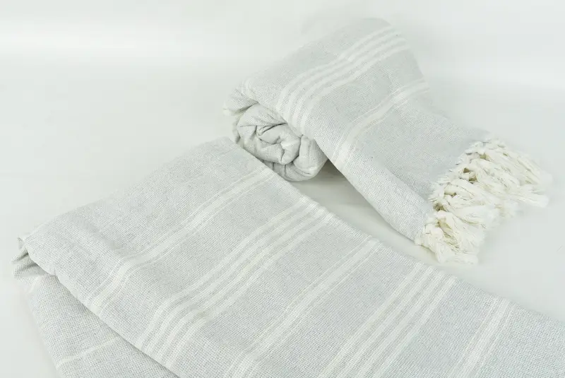 Embroidered Towel, Bridal Gifts, Quick-dry travel peshtemal towel, Bachelorette Party Decorations, 70x40 Cotton Striped Towel, Handmade Gift - 7