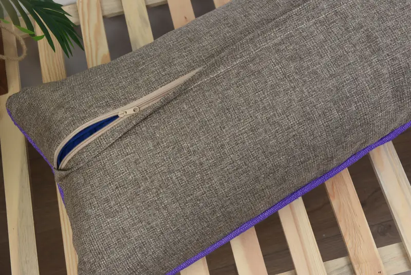 Cushion Cover, Kilim Rug Pillow, Handmade Kilim Cushion, Gift Pillow, Aesthetic Cushion, Yoga Cushion Case, Boho Pillow, 16x48 Purple Cushion Case - 8