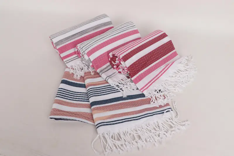 Bachelorette Gifts, House Warming Gift, Bachelorette Party Gifts, Turkish bath towel, Beach Size Towel, 70x40 Cotton Striped Towel, Bridesmaid Towel - 5