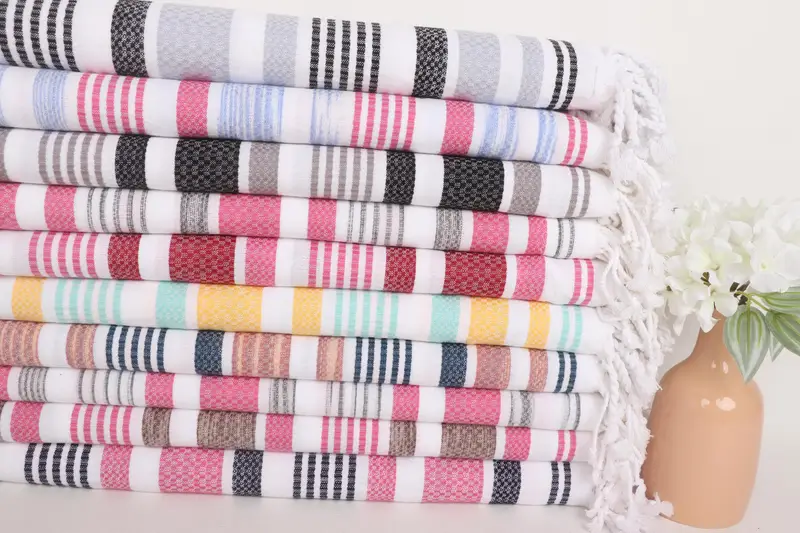 Bachelorette Gifts, House Warming Gift, Bachelorette Party Gifts, Turkish bath towel, Beach Size Towel, 70x40 Cotton Striped Towel, Bridesmaid Towel - 2