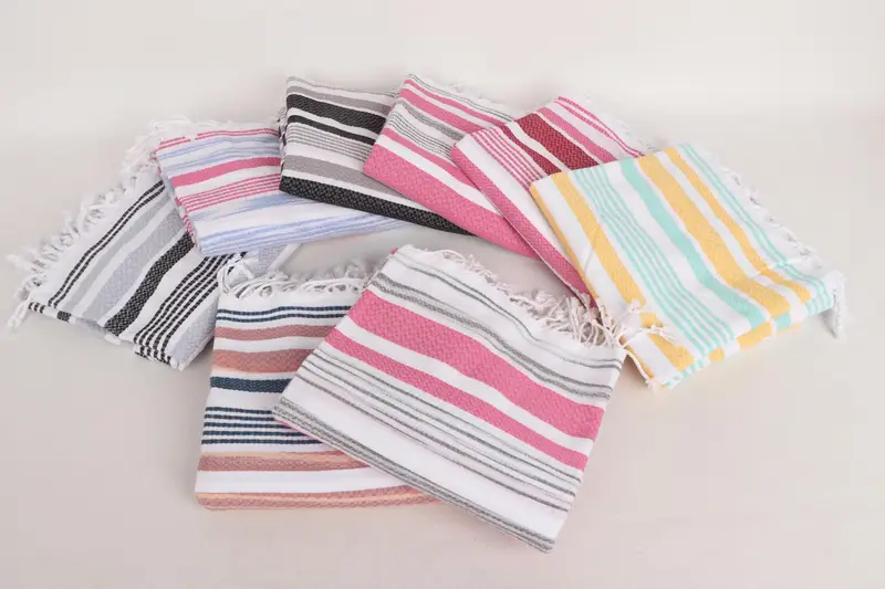 Bachelorette Gifts, House Warming Gift, Bachelorette Party Gifts, Turkish bath towel, Beach Size Towel, 70x40 Cotton Striped Towel, Bridesmaid Towel - 3