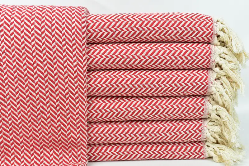 Yoga Towel, Bride Gift, Personalized Gifts, Absorbent towel, Best Friend Gift, 70x40 Cotton Chevron Towel, Gift For The Home Decor, Guest Towel - 1