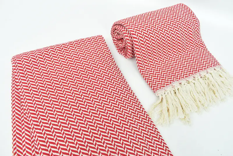 Yoga Towel, Bride Gift, Personalized Gifts, Absorbent towel, Best Friend Gift, 70x40 Cotton Chevron Towel, Gift For The Home Decor, Guest Towel - 7