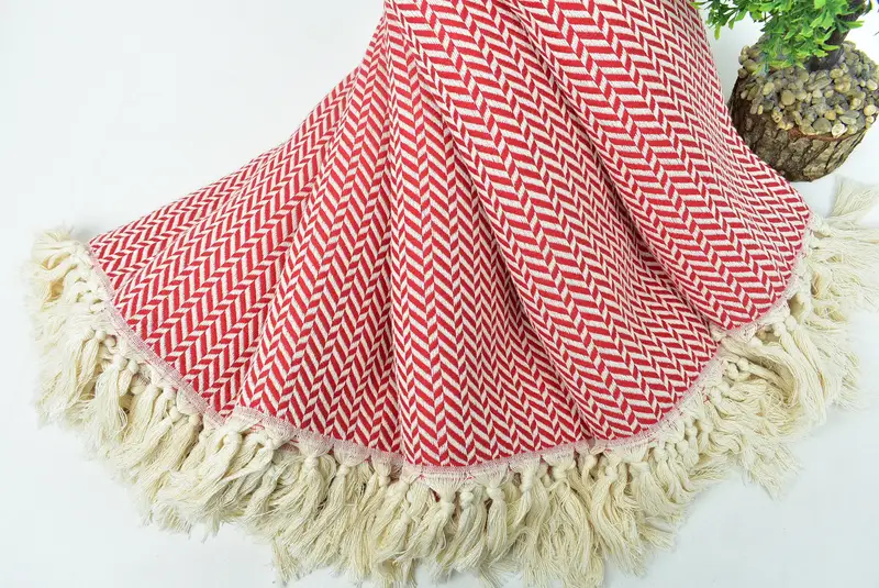 Yoga Towel, Bride Gift, Personalized Gifts, Absorbent towel, Best Friend Gift, 70x40 Cotton Chevron Towel, Gift For The Home Decor, Guest Towel - 4