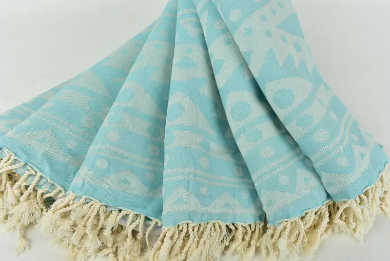 Beach Theme Wedding Gift, Bachelor Towel, Custom Wedding Gifts, Bachelor Gifts, Luxury towel, 70x40 Cotton Round Pattern Towel, Bathroom Towel - 6