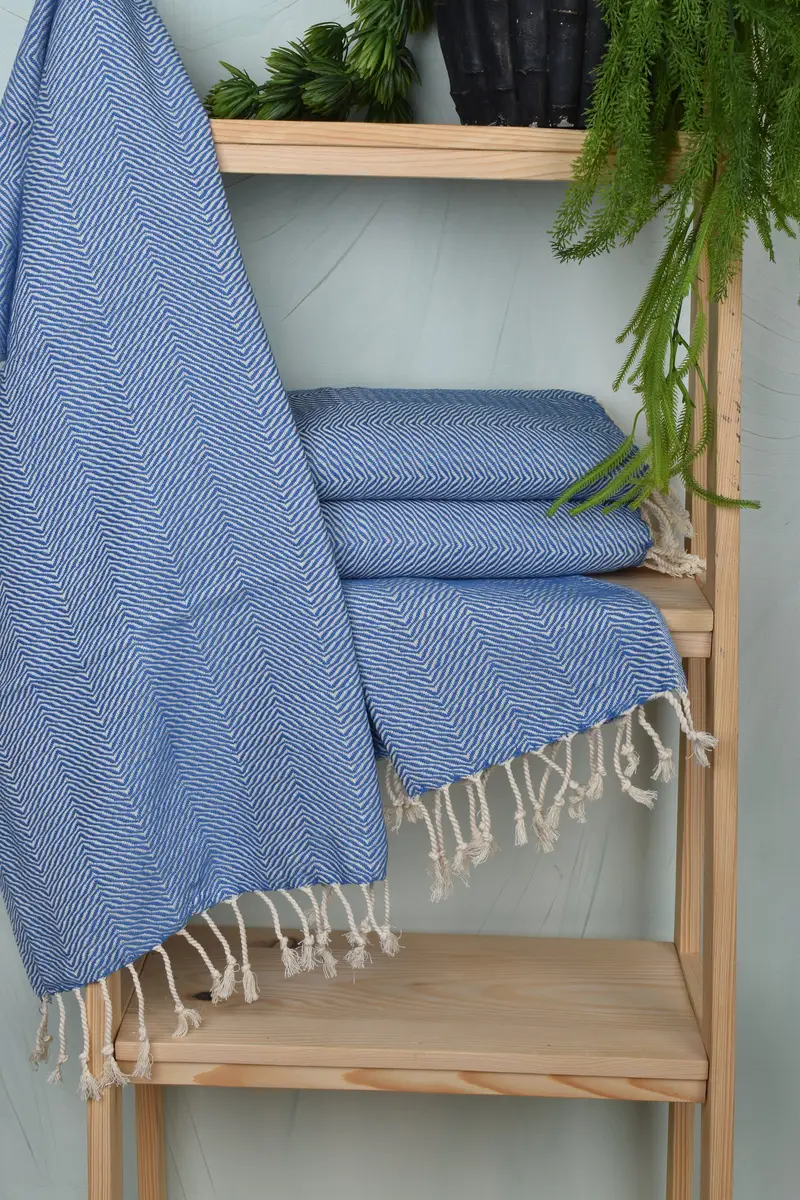 Kitchen Towel, Embroidery Towel, Wedding Favors, Bachelor Bachelorette Party Favors, Monogram Hand Towel, 40x20 Cotton Chevron Towel, Summer Gift - 6