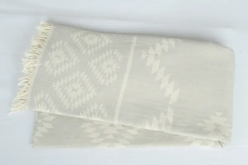 Aesthetic Blanket, Woven Throw Blanket, Bridesmaid Gifts, Woven Blanket, Wedding Gift, Large Beach Towel Personalized, 84x56 Cotton Kilim Towel - 6