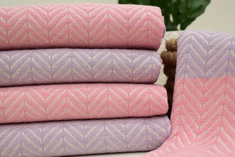 Christmas Favors, Bachelorette Gifts, Bachelorette Party Gifts Bridesmaids, Lightweight towel, 70x40 Cotton Chevron Towel, Wedding Anniversary Gift - 1