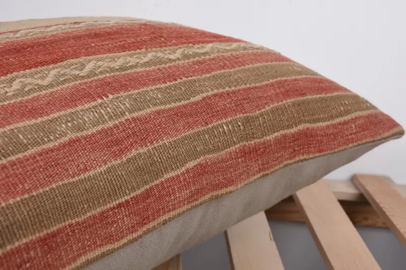 Garden Pillow, Boho Pillow Sham Cover, Living Room Throw Pillow, Pillow, Gift Pillow, Vintage Pillow, 16x24 Red Pillow Case - 7