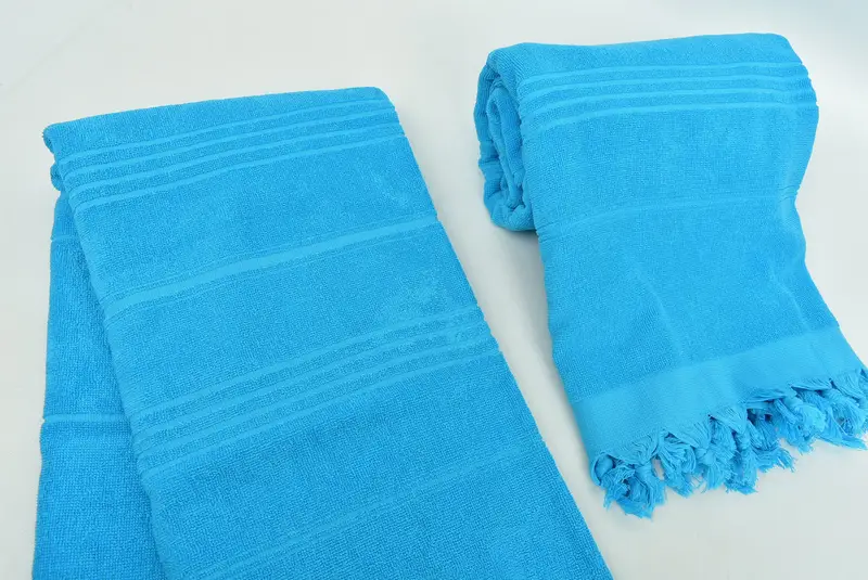 Embroidery Towel, Turkish Towel USA, 70x36 Cotton Striped Terry Towel, Boyfriend Christmas Gift, Decorative Towel, Custom Wedding Gifts, Thin towel - 7