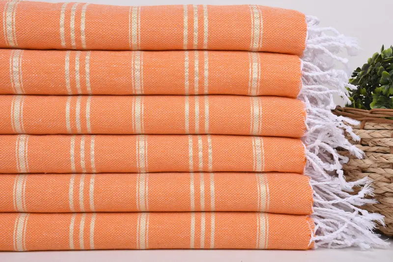 Wedding Favors, Organic Towel, Wedding Gift, Bridal Shower Gift, Best Friend Gift Ideas, Personalized Gifts, 40x24 Cotton Striped Towel, Gym Towel - 2