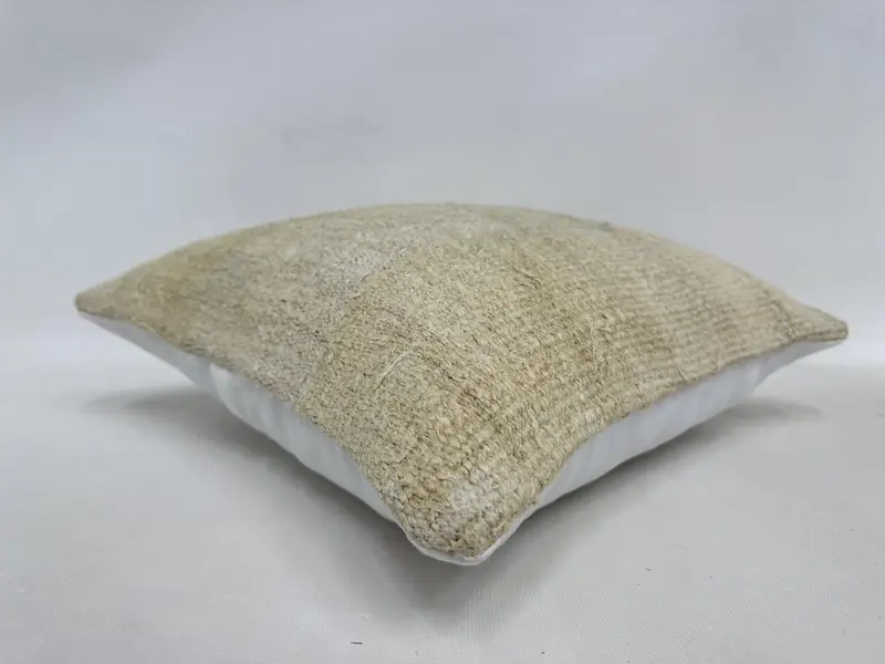 Pastel Pillow, 16x16 Beige Cushion, Gift Pillow, Pillow, Nautical Throw Pillow Sham, Vintage Kilim Pillow, Seat Pillow Sham, Home Decor Pillow - 6