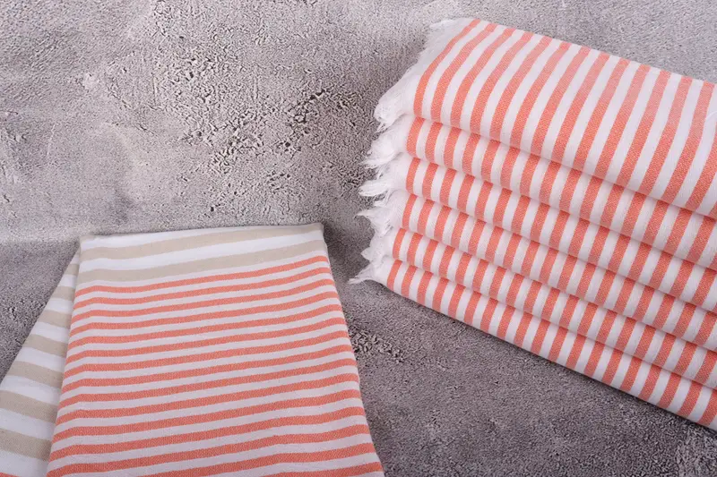 Beach Towel Bulk, Wedding Towel, 70x40 Cotton Striped Towel, Yoga Towel, Travel towel, Gift For Him, Personalized Gift For Him, Organic Beach Towel - 2