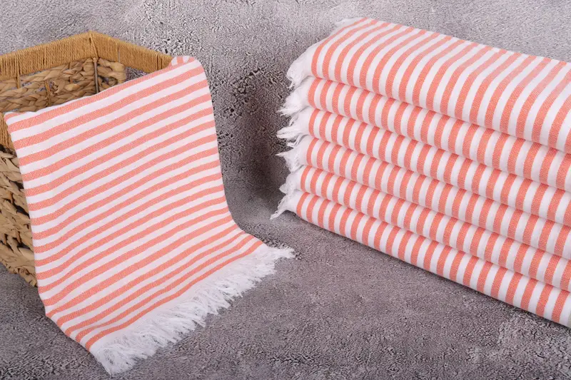 Beach Towel Bulk, Wedding Towel, 70x40 Cotton Striped Towel, Yoga Towel, Travel towel, Gift For Him, Personalized Gift For Him, Organic Beach Towel - 3