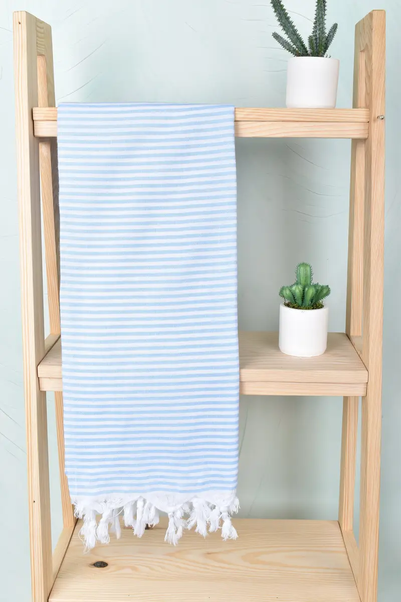 Turkish towel bulk order for wedding gifts, Quick-dry towel, Peshtemal Towel, 68x36 Cotton Striped Towel, Summer Gift, Bridal Shower Favor - 8