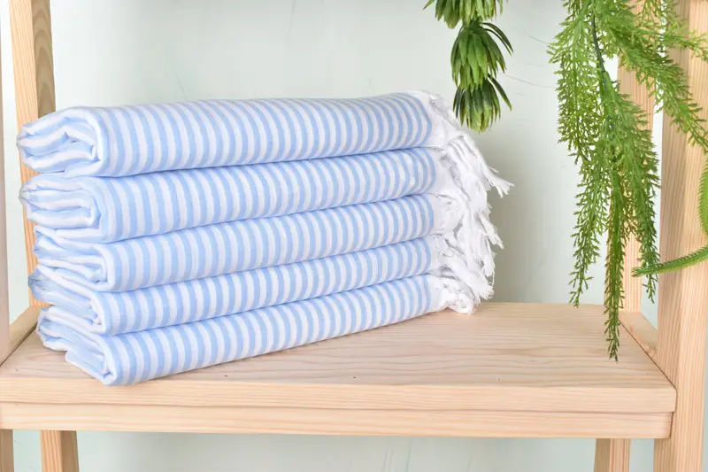 Turkish towel bulk order for wedding gifts, Quick-dry towel, Peshtemal Towel, 68x36 Cotton Striped Towel, Summer Gift, Bridal Shower Favor - 2