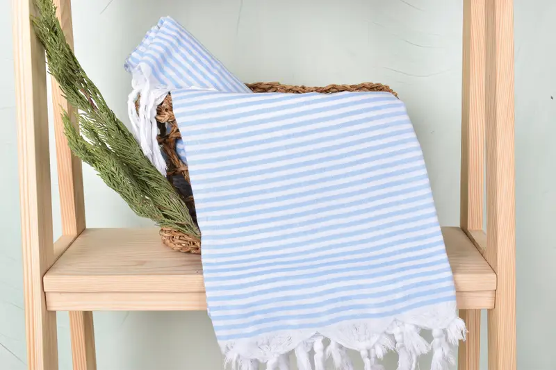 Turkish towel bulk order for wedding gifts, Quick-dry towel, Peshtemal Towel, 68x36 Cotton Striped Towel, Summer Gift, Bridal Shower Favor - 4