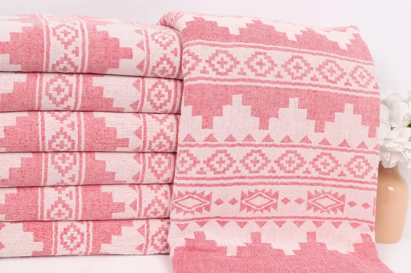 Couch Throw Blanket, Oversized Beach Towel, Custom Blanket, Turkish Towel Beach Blanket, Bedspread, 86x56 Cotton Kilim Towel, Throw Blanket Couch - 2