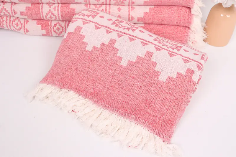 Couch Throw Blanket, Oversized Beach Towel, Custom Blanket, Turkish Towel Beach Blanket, Bedspread, 86x56 Cotton Kilim Towel, Throw Blanket Couch - 4