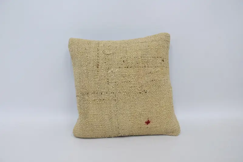 Gift Pillow, Pattern Throw Cushion, Cushion, 16x16 Beige Pillow Cover, Sofa Pillow, Art Deco Cushion, Vintage Pillow, Pillow for Couch - 1