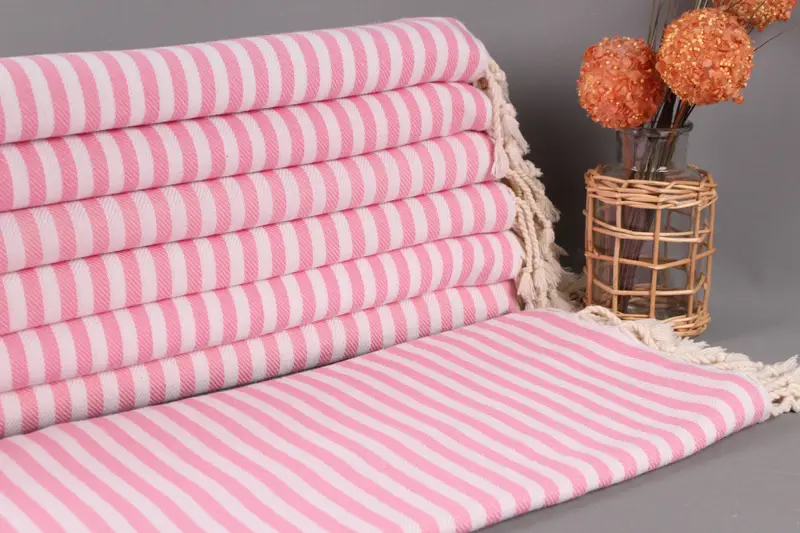 Bridesmaid Gift Towel, Personalized Towel, Beach Wedding Favor, 70x40 Cotton Striped Towel, Bridal Shower Favor, Personalized Turkish Towel - 1