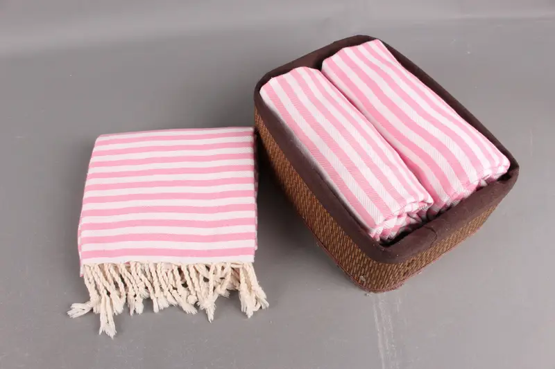 Bridesmaid Gift Towel, Personalized Towel, Beach Wedding Favor, 70x40 Cotton Striped Towel, Bridal Shower Favor, Personalized Turkish Towel - 5