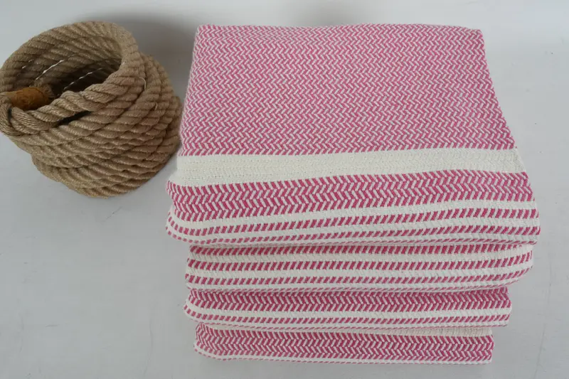 Traditional Turkish peshtemal for hammam, Cotton towel, Travel towel, Bridal Party Gifts, Sand-resistant towel, 70x40 Cotton Striped Towel - 5