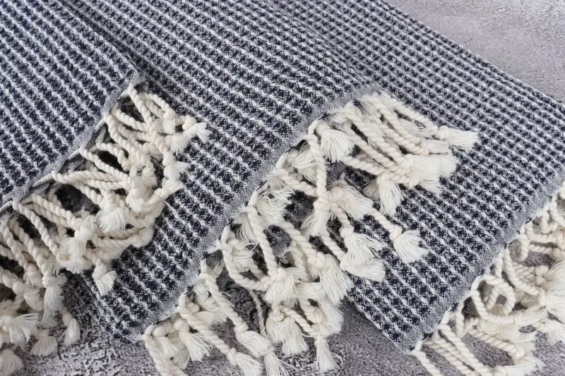 Scarf Towel, 68x36 Cotton Waffle Towel, Handmade Gift, Embroidered Towel, Personalized Towel, Embroidery Towels, Spooky Bachelorette Party Favors - 5
