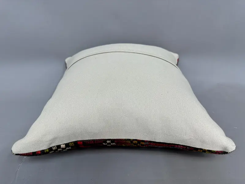Oriental Pillow, Toss Cushion, Kilim Pillow, Cushion Cover, 18x18 Pink Pillow, Kilim Pillow Cover, Boho Pillow Sham Cover - 7