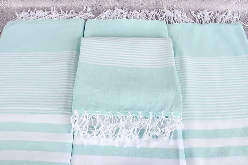 Bridal Party Gifts, 70x40 Cotton Striped Towel, Embroidered Turkish Towel, Wedding Gifts Towel, Beach Size Towel, Gift For Her, Embroidered Towel - 4