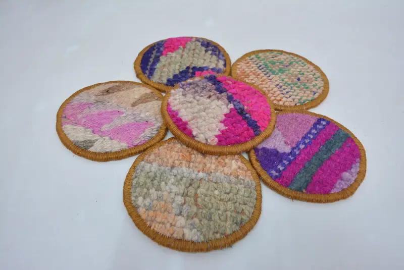 Montaña rusa Kilim rosa y bronce, montaña rusa Boho única