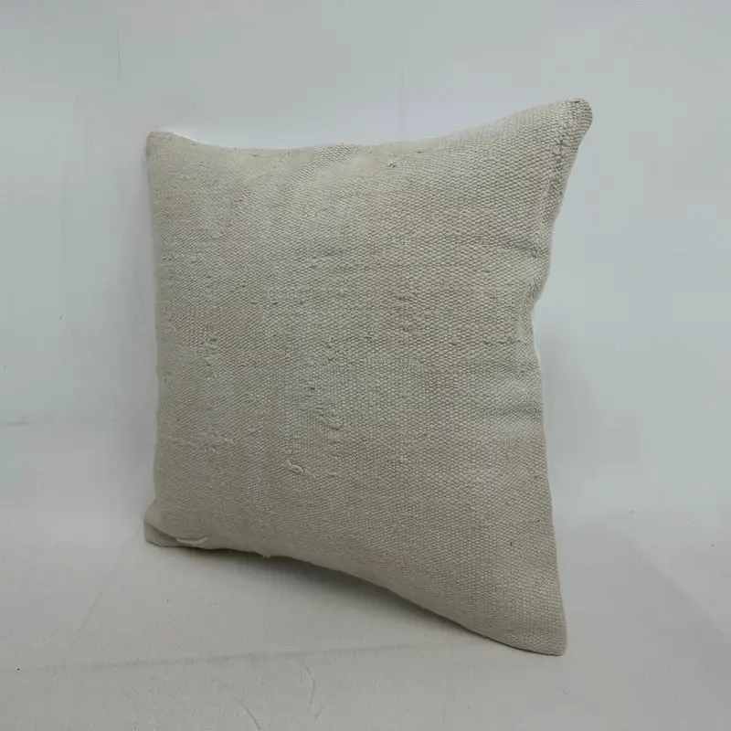 Sofa Pillow Case, Nomadic Cushion Case, Vintage Kilim Throw Pillow, 16x16 White Pillow Cover, Vintage Kilim Pillow, Pillow for Sofa, Cushion - 3