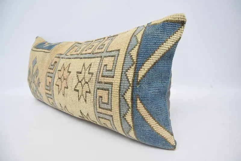 16x36 Beige Pillow Sham, Ethnical Kilim Rug Pillow, Authentic Pillow Case, Pillow Sham, Tribal Cushion Case, Gift Pillow, Boho Pillow - 4