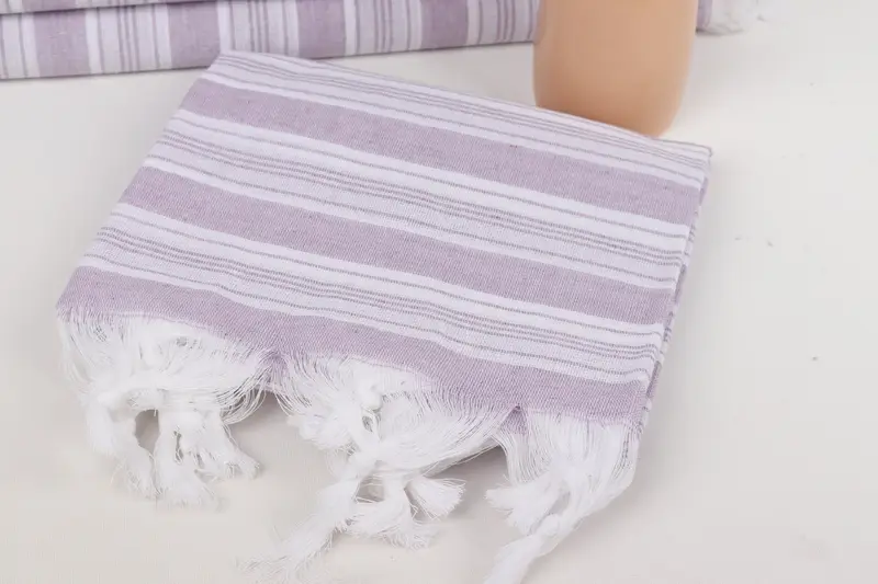 Quick-Dry Beach Towel, Turkish Towel Beach, Eco-Friendly Turkish Towel, Bridal Shower Favor, Soft towel, 70x40 Cotton Striped Towel, Travel Towel - 5