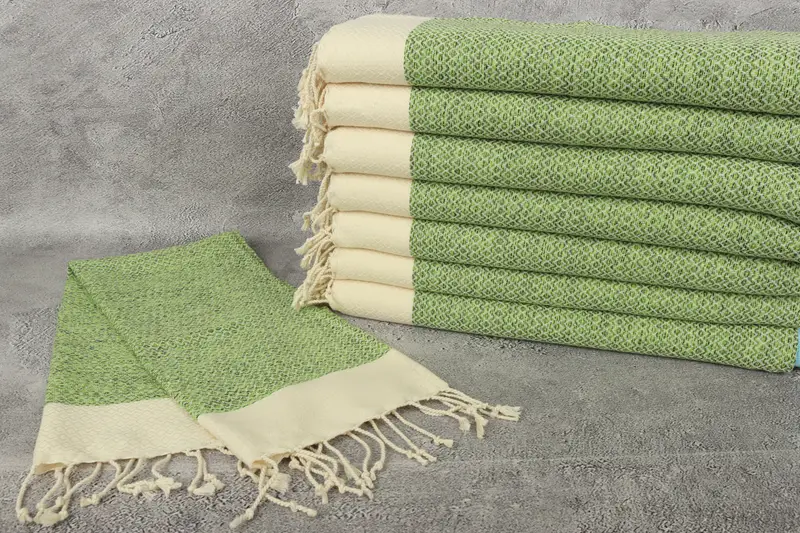 Handmade Gift, 40x20 Cotton Diamond Towel, Wedding Favors, Personalized Hand Towel, Summer Gift, Monogram Hand Towel, Bridesmaid Gifts Personalized - 2