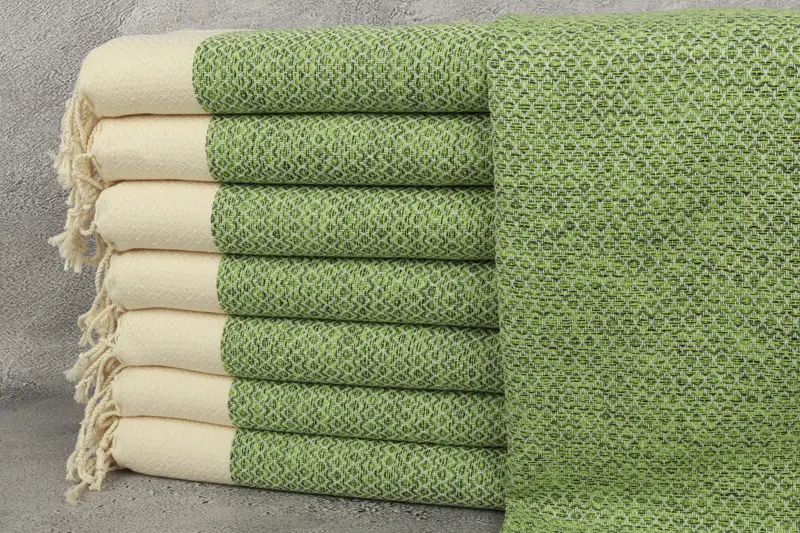 Handmade Gift, 40x20 Cotton Diamond Towel, Wedding Favors, Personalized Hand Towel, Summer Gift, Monogram Hand Towel, Bridesmaid Gifts Personalized - 1