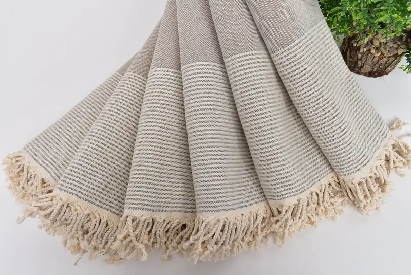 Bridal Shower Gift, Kids Beach Towel, Quick-dry towel, 70x40 Cotton Striped Towel, Personalized Gifts, Wedding Shower Gift, Turkish Bath Towel Set - 4