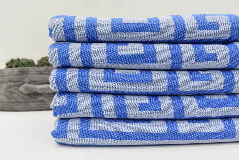 70x40 Cotton Patterned Towel, Turkish beach towel with fringe, Bridal Shower Gifts, Turkish Towel USA, Beach Towel Bulk, Sand-resistant towel - 3