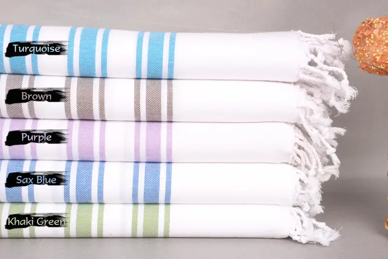 Family Gift, Bachelorette Party Favors, Peshtemal Towel, Custom Wedding Gift, Family Gift Basket, Large Turkish Towel, 70x40 Cotton Striped Towel - 1